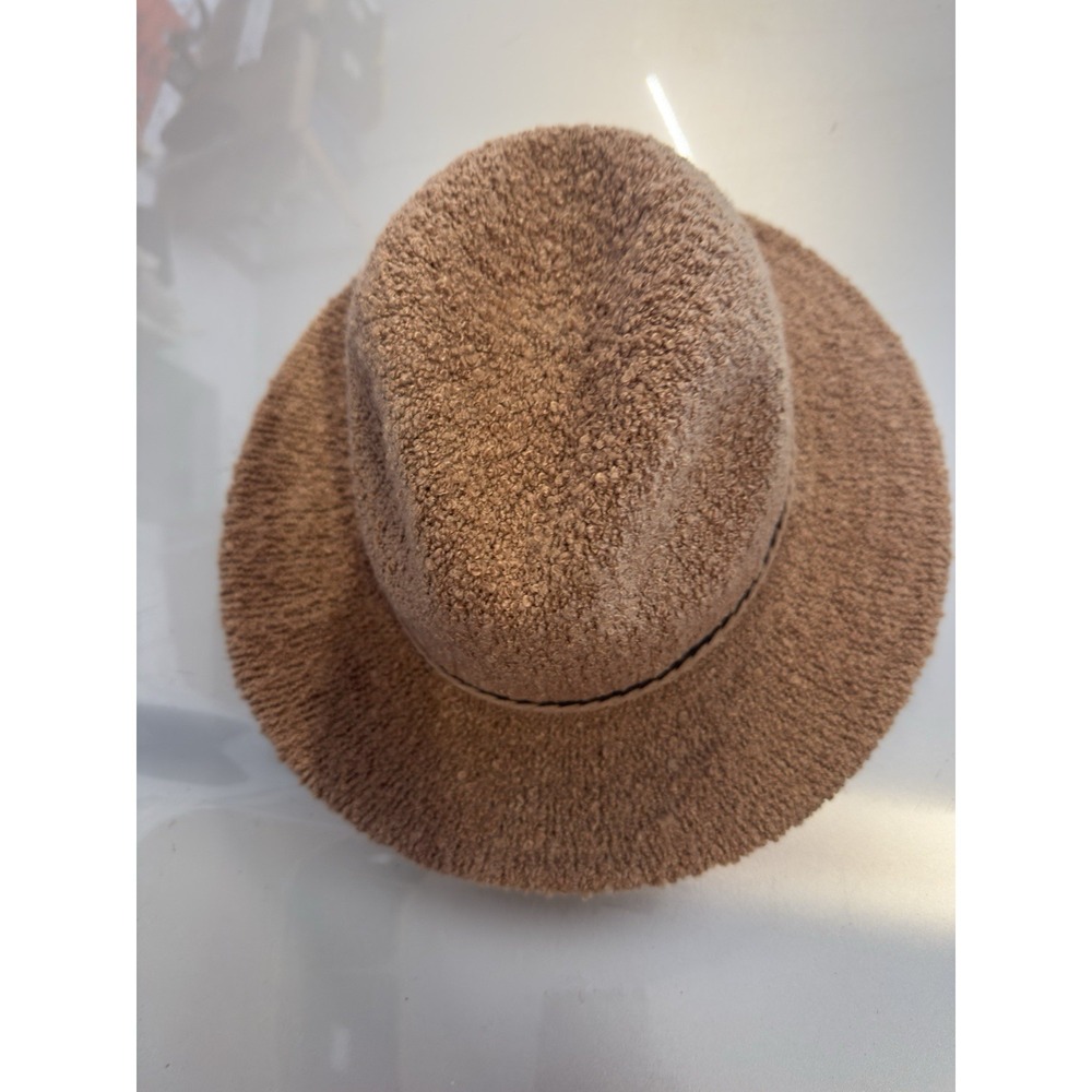 Scala Women Hat One Size Fuzzy Bucket Brown Soft Teddy Fleece Travel Lightweight